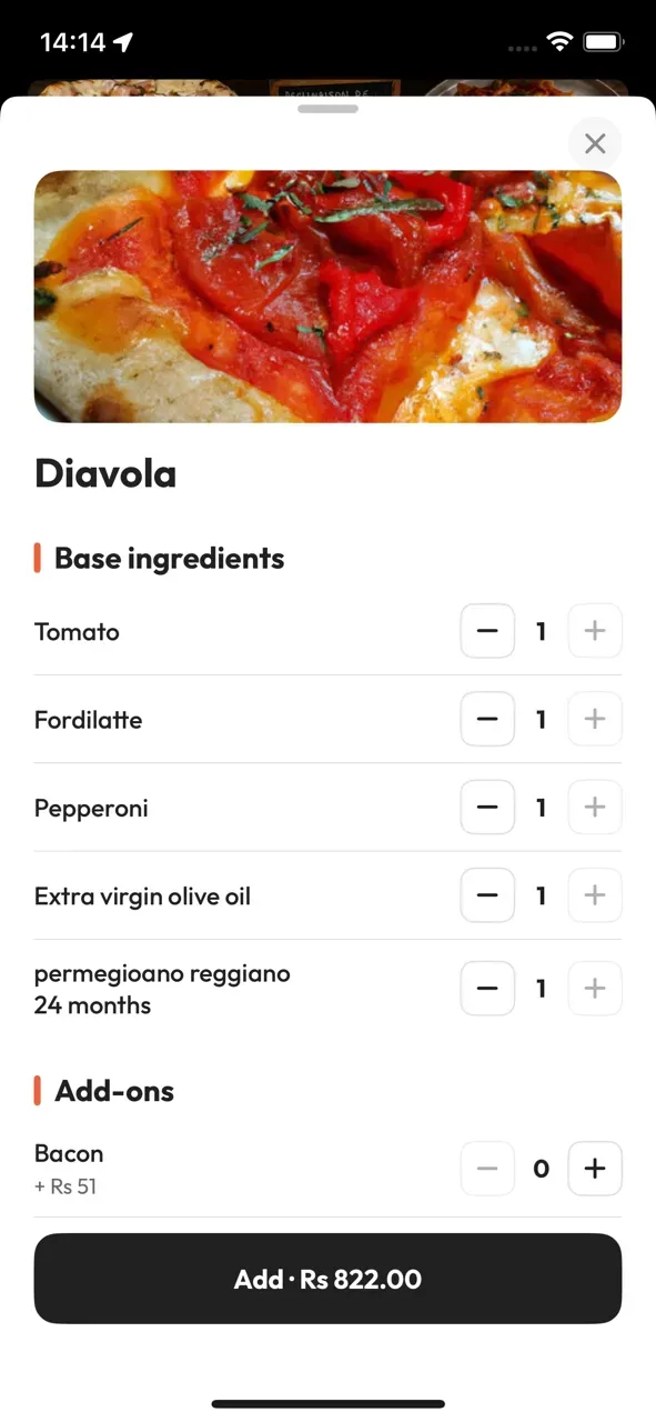 OnlyEat app: Build your order