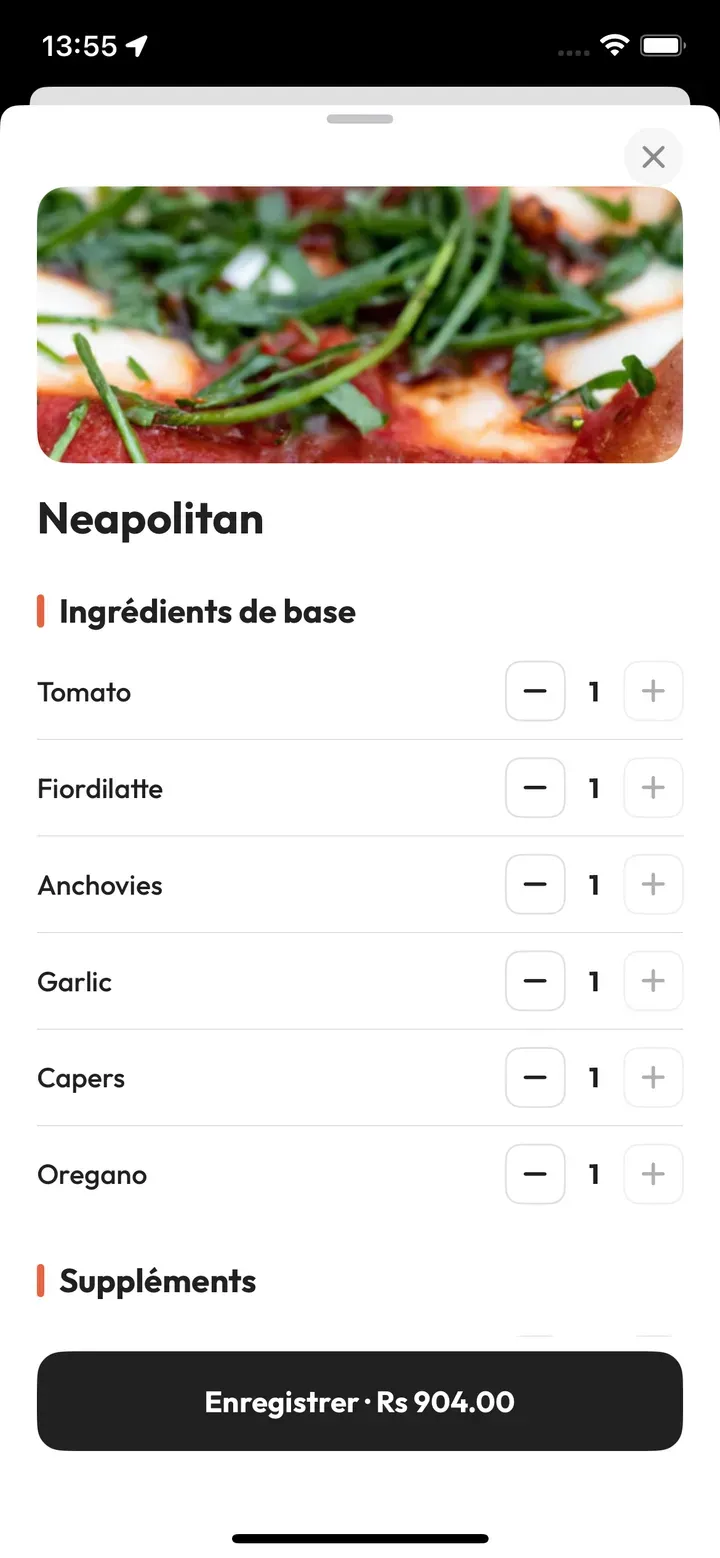 App OnlyEat : Compose ta commande